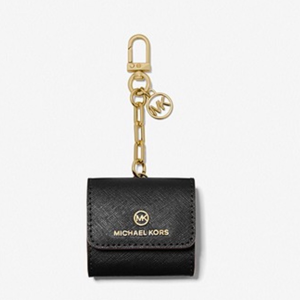 MICHAEL KORS Saffiano Leather Clip Case For Apple AirPods